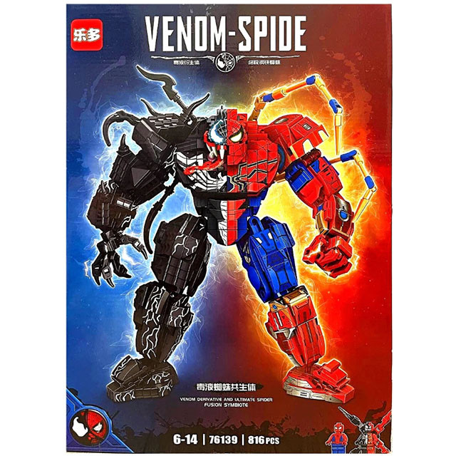 Конструктор 76139 Venom-Spide Веном-Человек-Паук 816 деталей