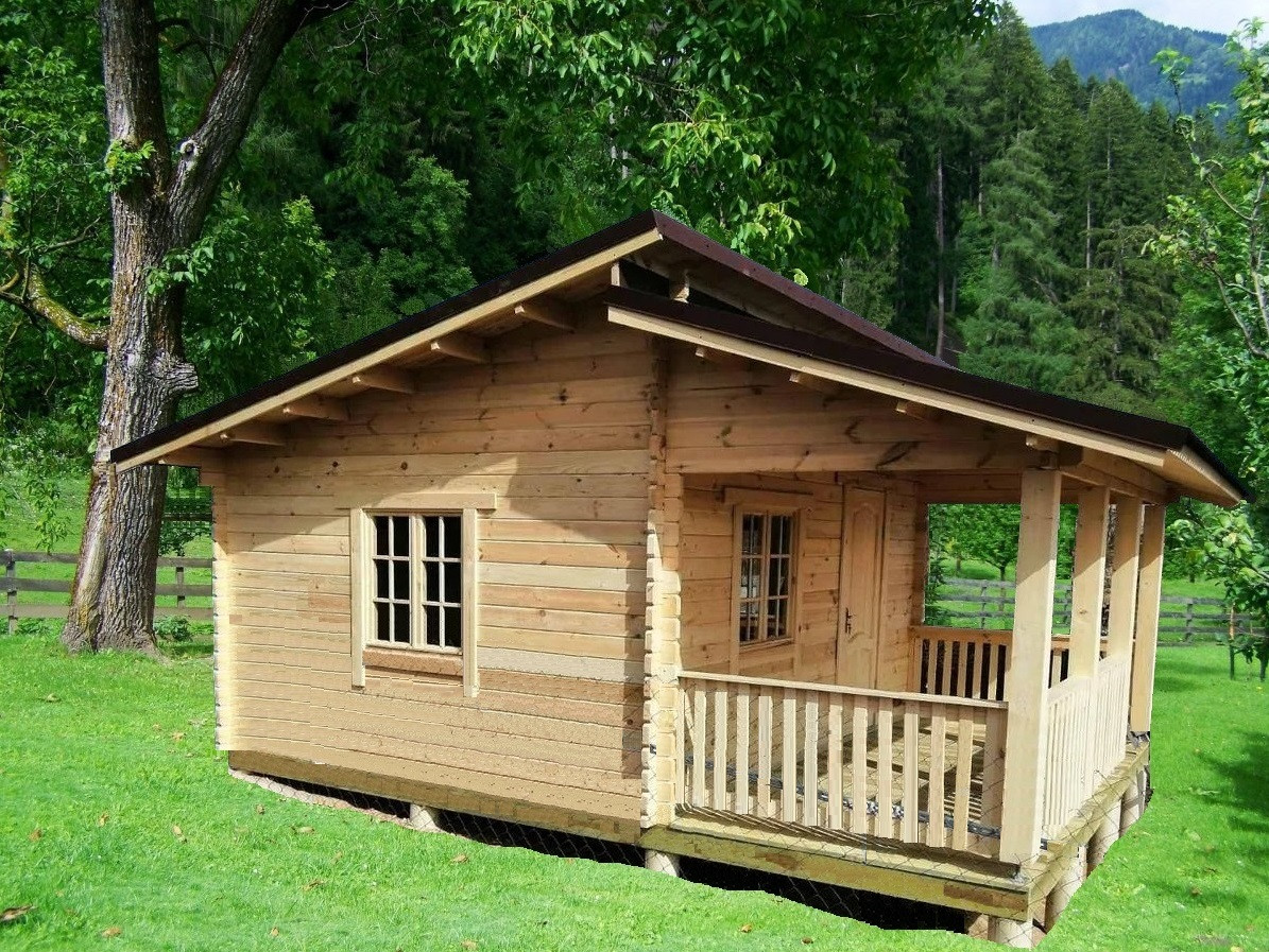 Дачный домик "Нарочь" 4,8 х 6 м из профилированного бруса, толщиной 44 мм (базовая комплектация)