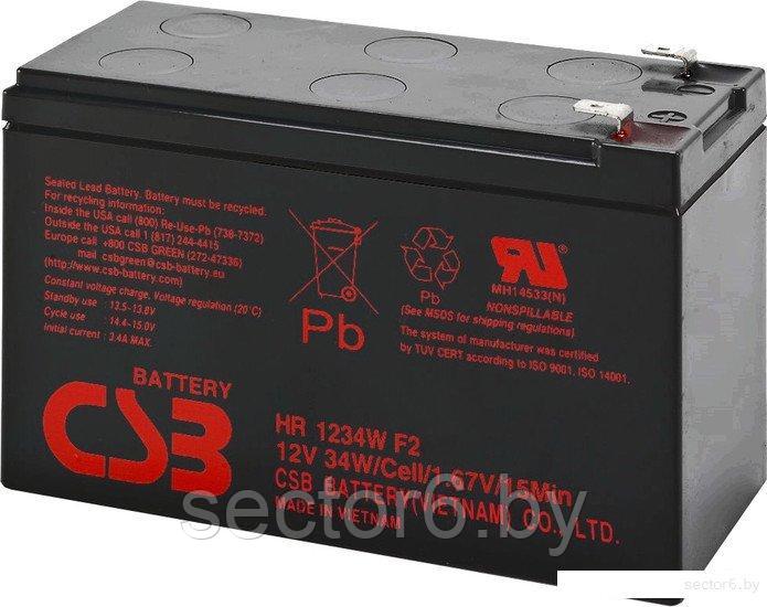 Аккумулятор для ИБП CSB HR1234W F2 (12В/9 А·ч) - фото 1 - id-p196773397