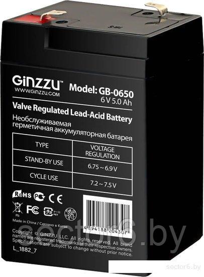 Аккумулятор для ИБП Ginzzu GB-0650 (6В/5 А·ч)