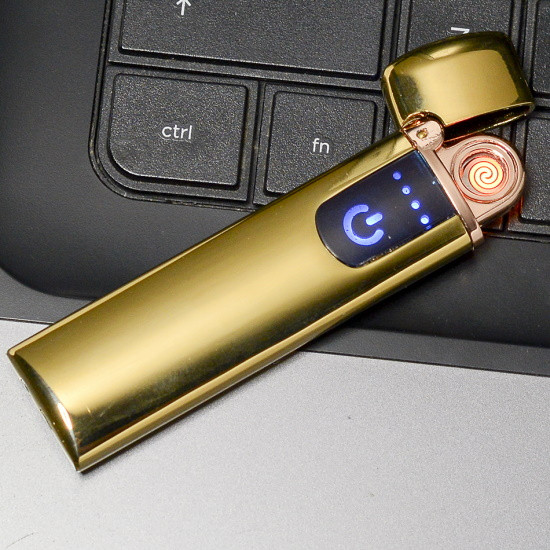 USB Зажигалка Lighter сенсорная узкая Z-10458 - фото 2 - id-p196774072