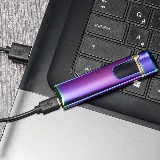 USB Зажигалка Lighter сенсорная узкая Z-10458 - фото 3 - id-p196774072