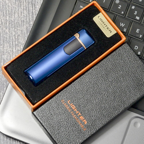 USB Зажигалка Lighter сенсорная узкая Z-10458 - фото 4 - id-p196774072