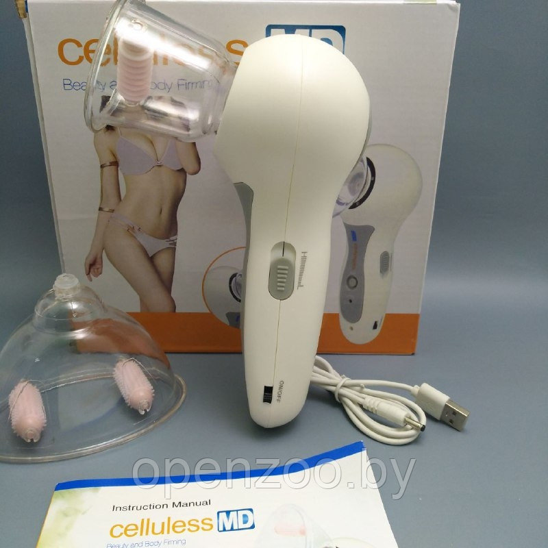 Вакуумный антицеллюлитный массажер Celluless MD (Целлулес МД) , зарядка-USB - фото 4 - id-p196786266