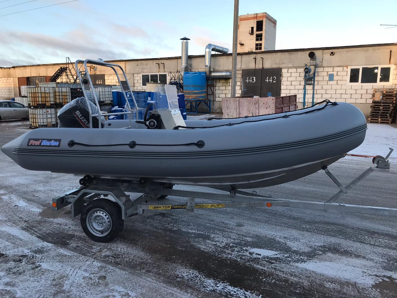 Надувная лодка Prof Marine РМ 450 RIB с алюминиевым корпусом