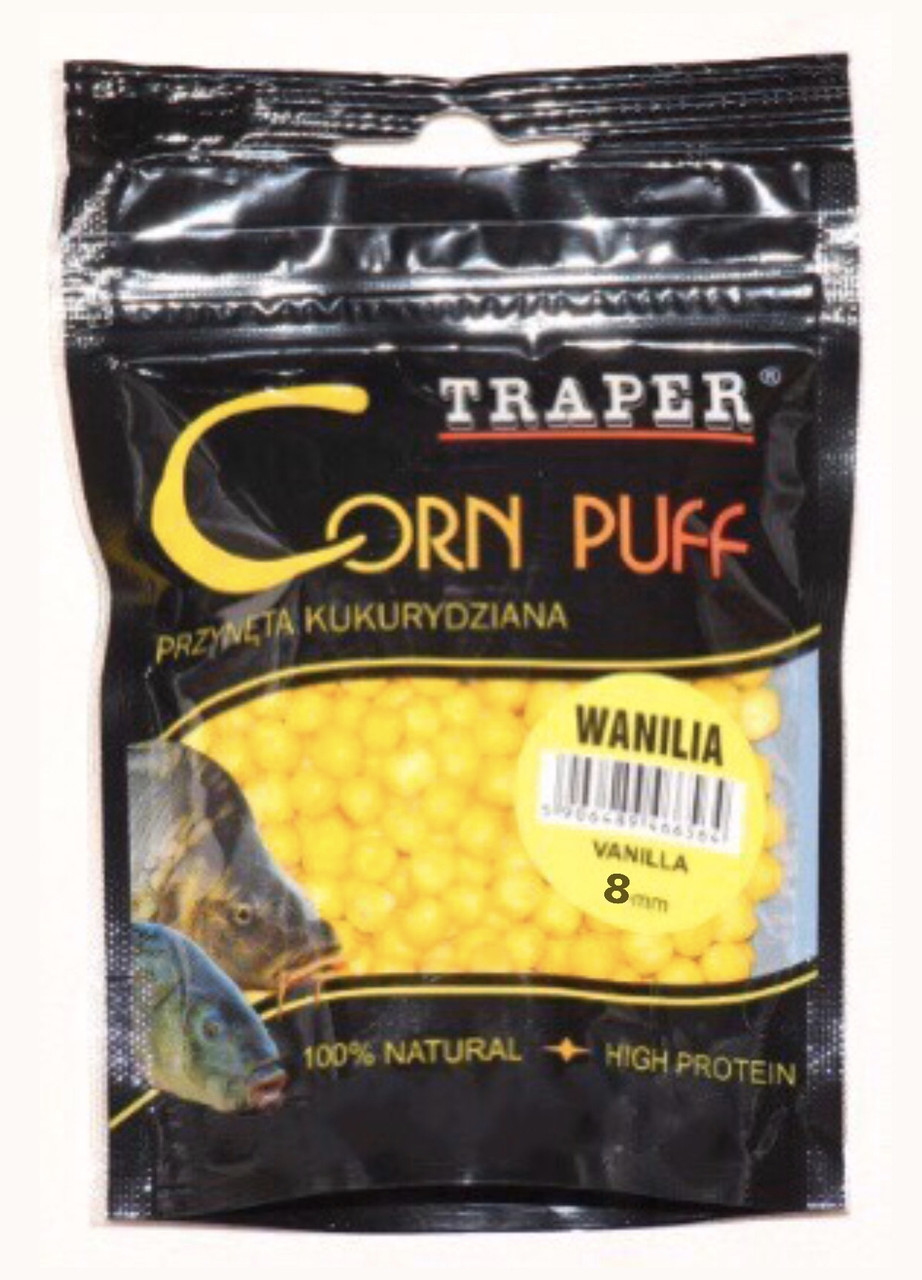 Наживка Corn puff Traper 8мм Ваниль - фото 1 - id-p196788332
