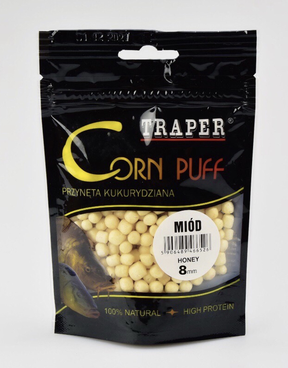 Наживка Corn puff Traper 8мм Мёд - фото 1 - id-p196788335