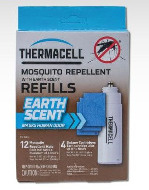 Набор запасной Thermacell Refill с запахом земли (4 газовых картриджа + 12 пластин)