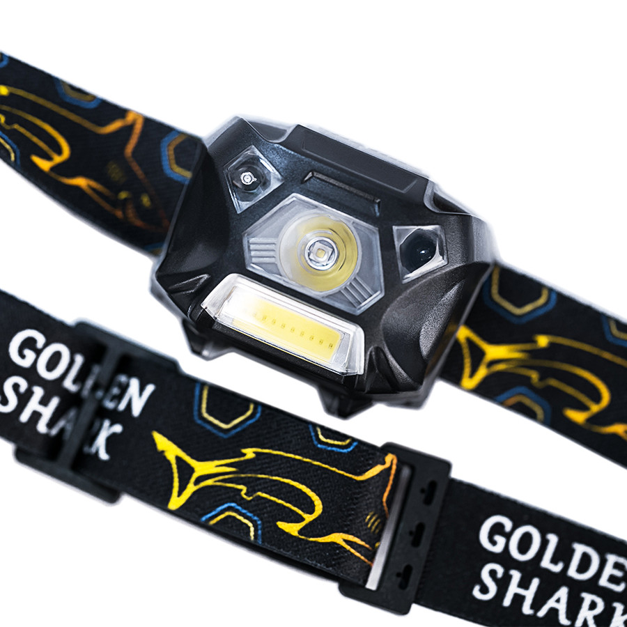 Налобный фонарь Golden Shark Hunter Plus с аккумулятором - фото 1 - id-p196788283