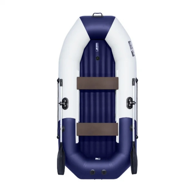 Надувная лодка Таймень NX 270 НД cветло-серый/синий