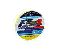 Шнур Flagman PE Hybrid F4 150м Fluo Yellow 0.12мм