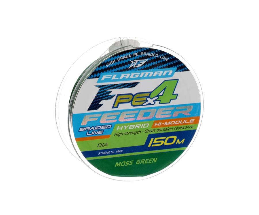 Шнур Flagman PE Hybrid X4 Feeder Moss Green 150м 0.10мм - фото 1 - id-p196788552