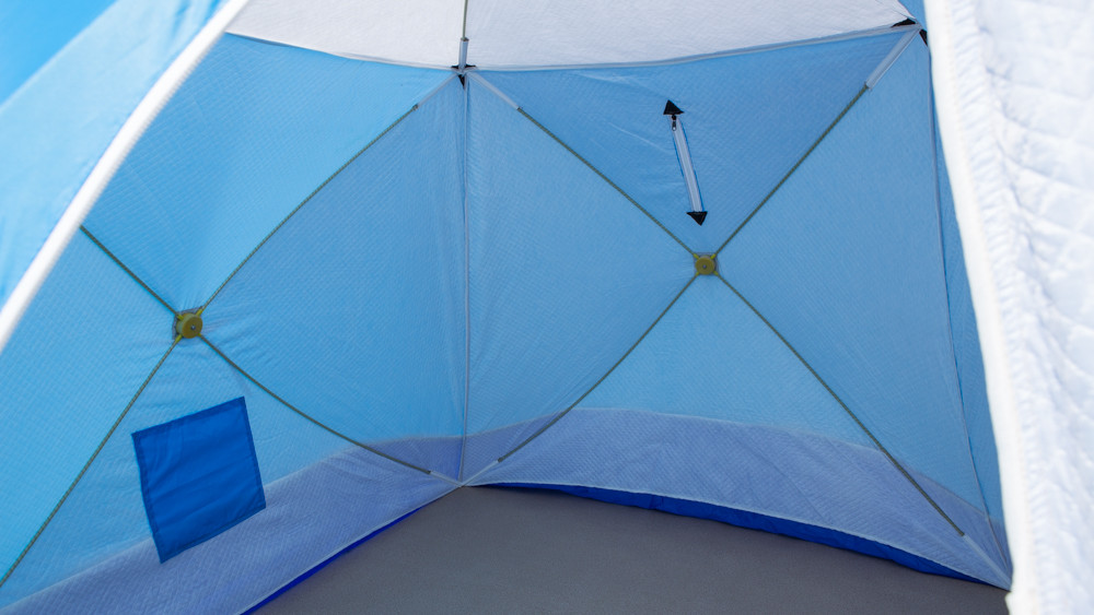 Палатка зимняя СТЭК КУБ 3 LONG трехслойная, дышащая (2.2х2.5х2.0 м) - фото 3 - id-p196788559