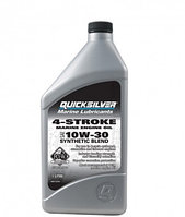 Моторное масло QUICKSILVER Synthetic Blend 10W30 для 4-тактных подвесных двигателей (1L)
