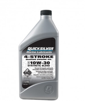 Моторное масло QUICKSILVER Synthetic Blend 10W30 для 4-тактных подвесных двигателей (1L) - фото 1 - id-p196788637