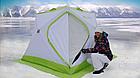 Утепленная палатка Лотос Куб 3 Классик С9Т (Салатовый), фото 7
