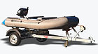 Автомобильный прицеп ДОН В3517с проводкой и самосвал с брызговиками, лебедка с кронштейном, носовой упор, фото 2
