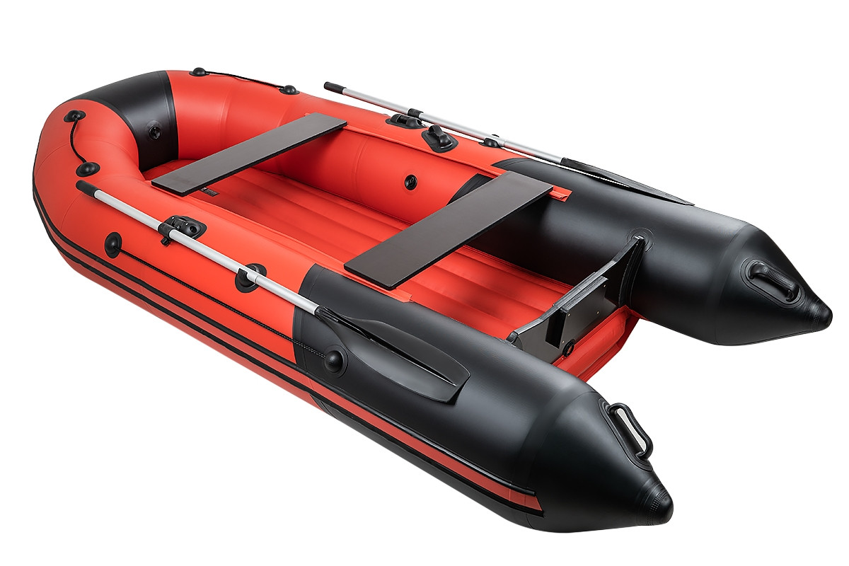 Надувная лодка Таймень NX 3200 НДНД красный-черный - фото 2 - id-p196789023