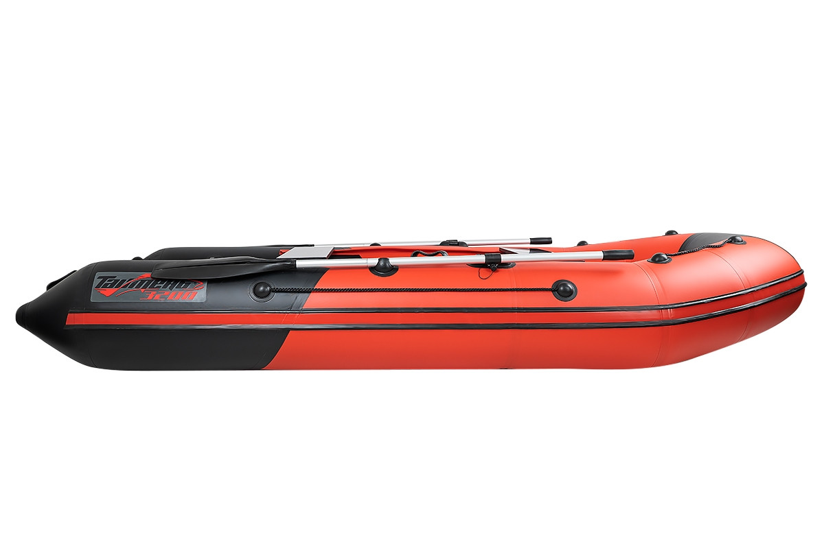 Надувная лодка Таймень NX 3200 НДНД красный-черный - фото 4 - id-p196789023