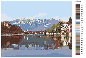 Картина по номерам Австрийский пейзаж 40 x 50 | Z-Z9364 | SLAVINA, фото 2
