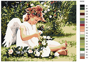 Картина по номерам Ангел в саду 40 x 50 | KTMK-63232 | SLAVINA, фото 2