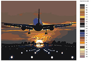 Картина по номерам Взлет самолета 40 x 50 | ZGUS161019-1-4050 | SLAVINA, фото 2