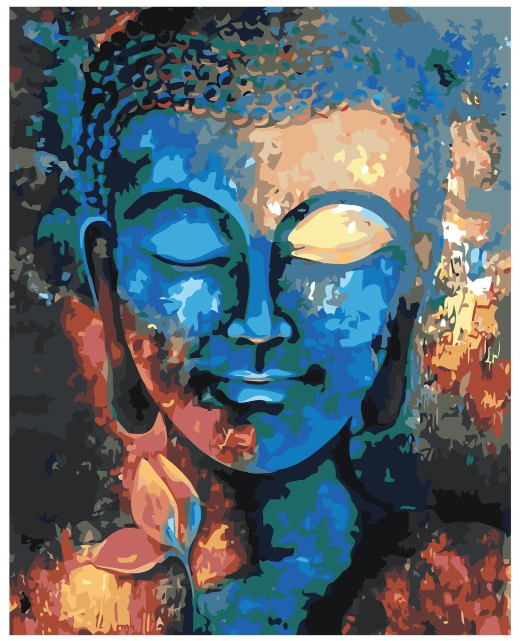 Картина по номерам Будда 40 x 50 | IIIR-p-238 | SLAVINA - фото 1 - id-p196789275