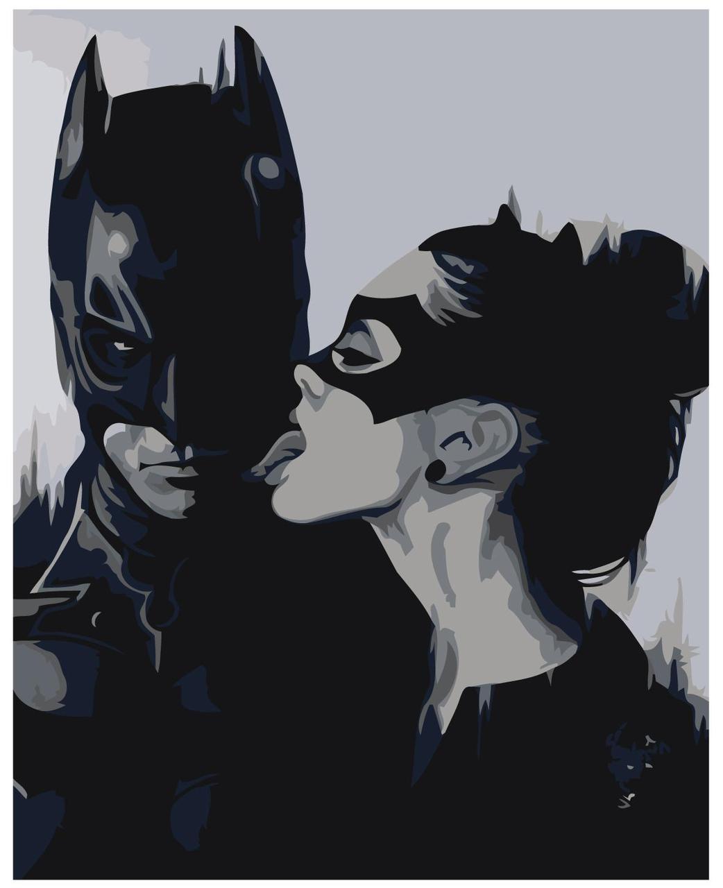 Картина по номерам Бэтмен и Женщина-Кошка 40 x 50 | Z-AB486 | SLAVINA