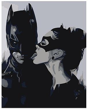Картина по номерам Бэтмен и Женщина-Кошка 40 x 50 | Z-AB486 | SLAVINA, фото 2