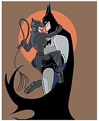Картина по номерам Бэтмен и женщина-кошка 40 x 50 | Z-Z3346 | SLAVINA