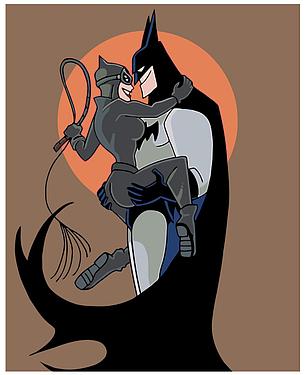 Картина по номерам Бэтмен и женщина-кошка 40 x 50 | Z-Z3346 | SLAVINA, фото 2