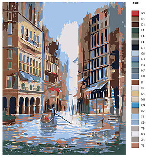 Картина по номерам В Венеции Джефф Роуланд 40 x 50 | DR03 | SLAVINA, фото 2