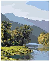 Картина по номерам Горная река 40 x 50 | Z-NA178 | SLAVINA