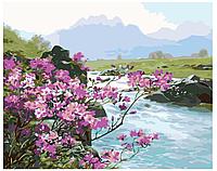 Картина по номерам Весна в горах 40 x 50 | KTMK-03109 | SLAVINA