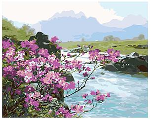 Картина по номерам Весна в горах 40 x 50 | KTMK-03109 | SLAVINA, фото 2
