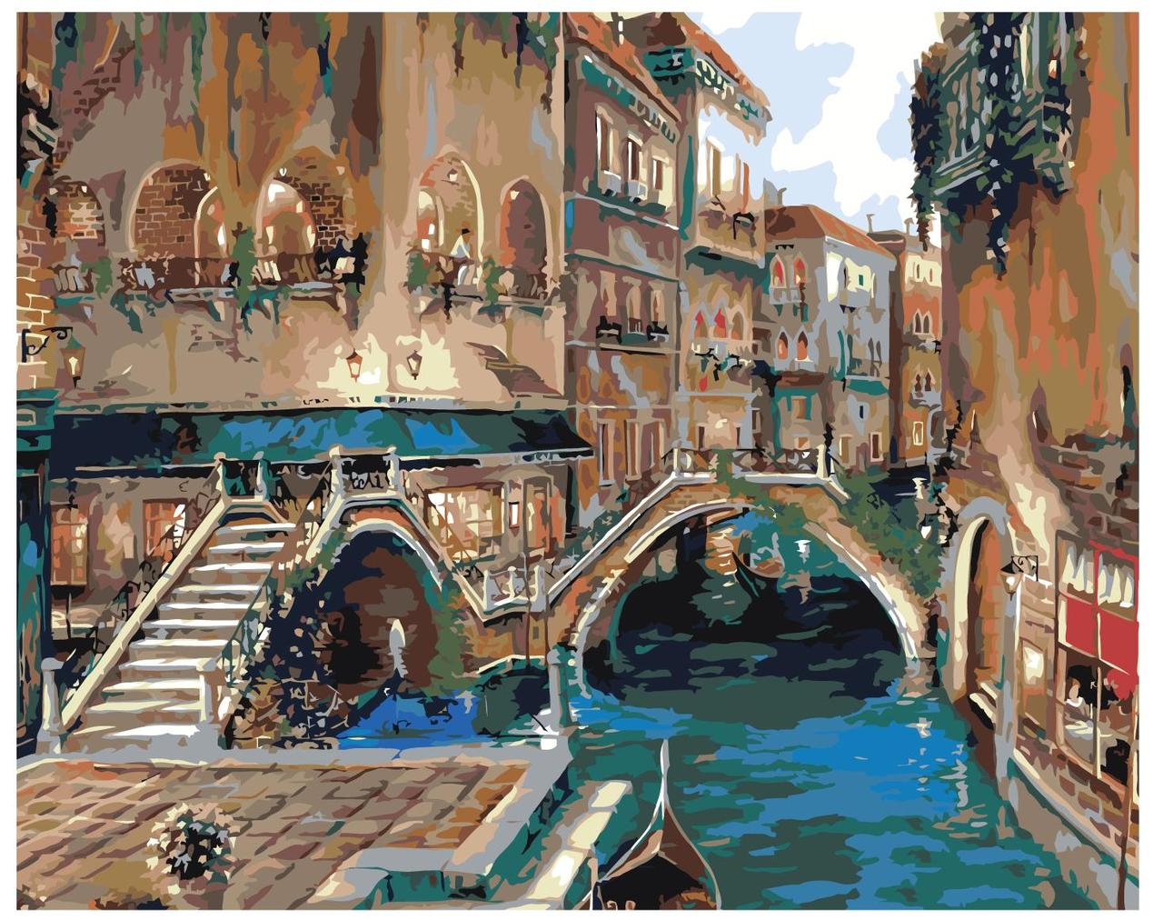 Картина по номерам Красочная Венеция 40 x 50 | rf04 | SLAVINA
