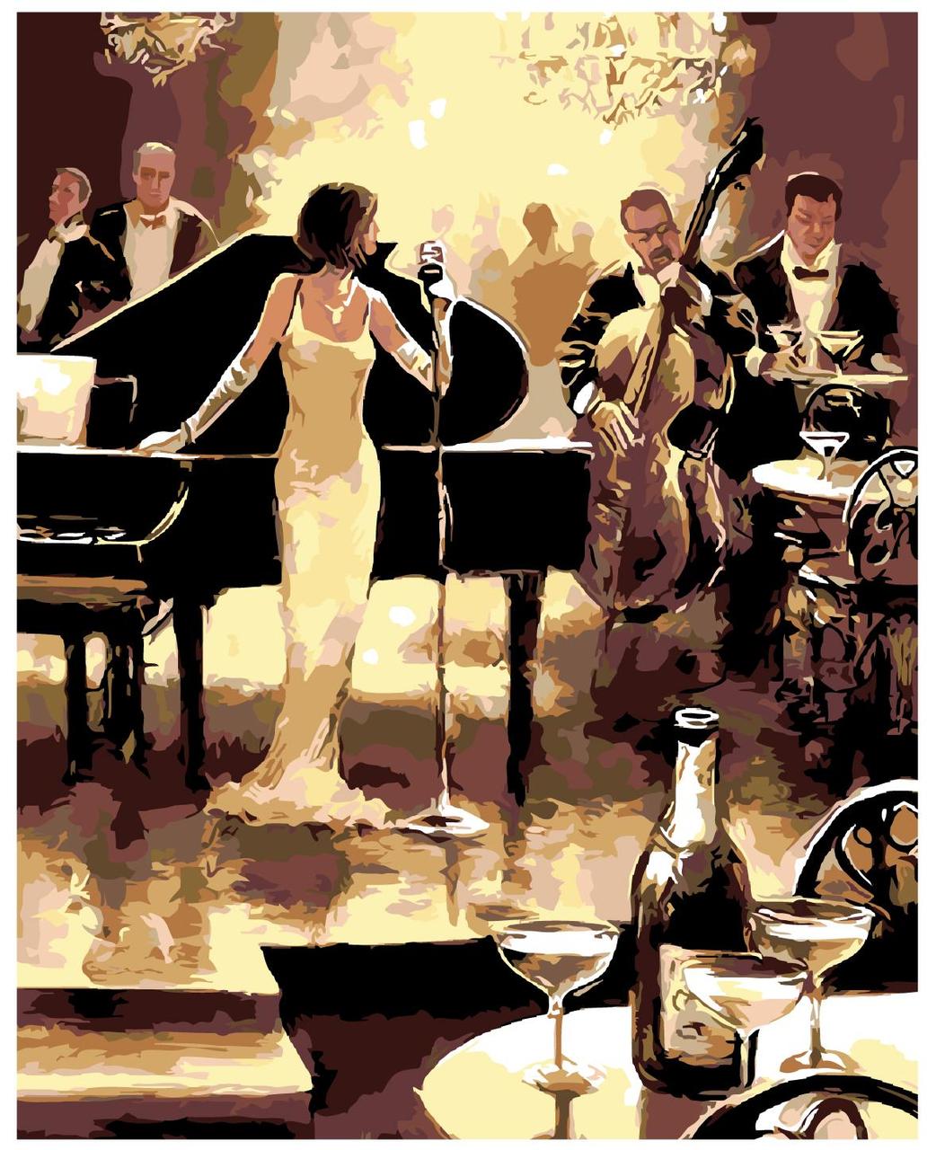 Картина по номерам Вечерний джаз Брент Хейтон 40 x 50 | BH02 | SLAVINA - фото 1 - id-p196789303