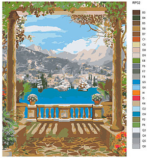 Картина по номерам Вид с террасы Роберт Пежман 40 x 50 | RP32 | SLAVINA, фото 2