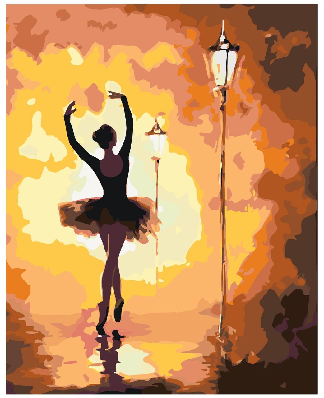 Картина по номерам Балерина 40 x 50 | KTMK-ballet012 | SLAVINA