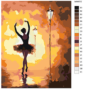 Картина по номерам Балерина 40 x 50 | KTMK-ballet012 | SLAVINA, фото 2