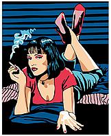 Картина по номерам Девушка с сигаретой 40 x 50 | PA61 | SLAVINA