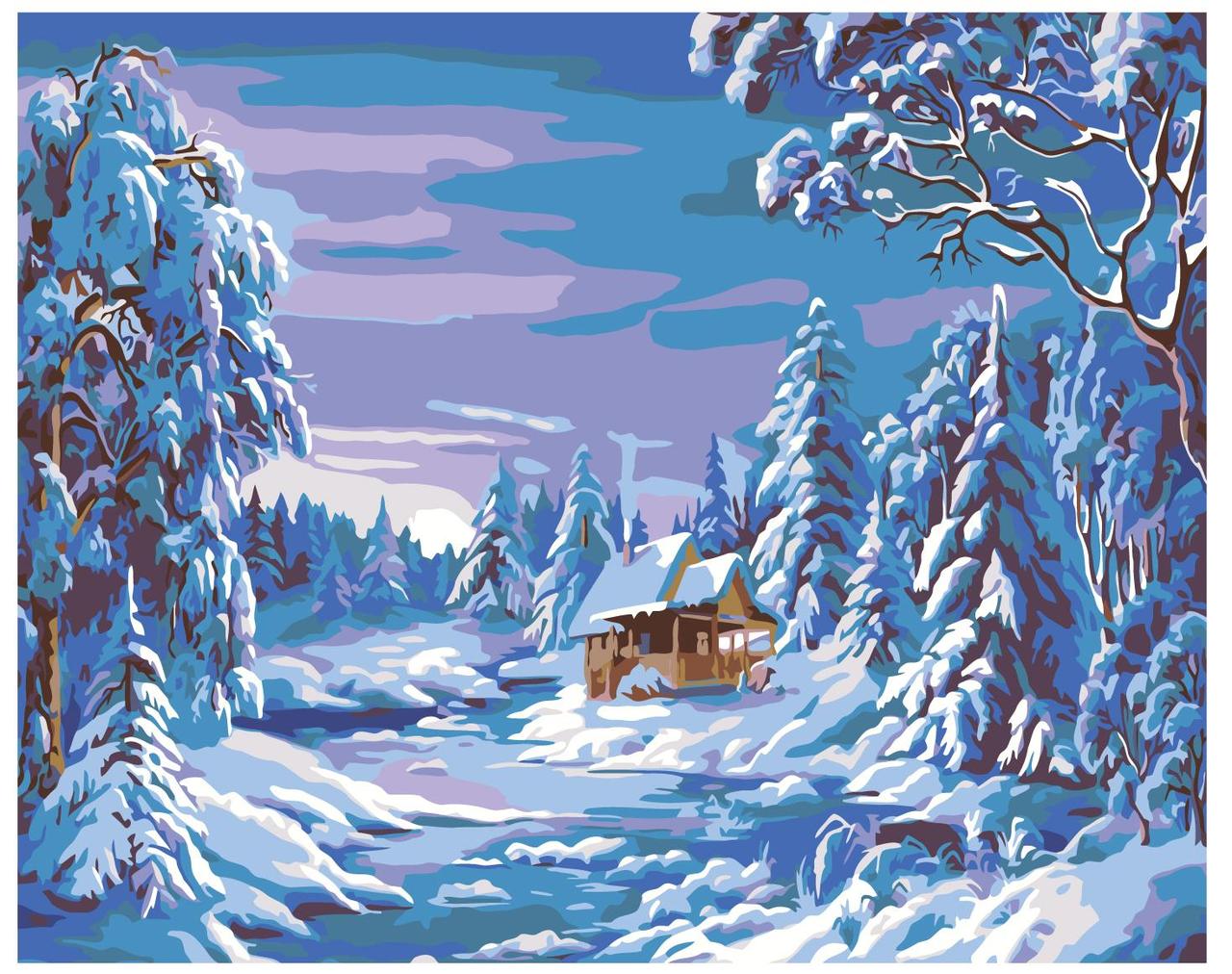 Картина по номерам Волшебство зимы Ники Боэм 40 x 50 | NB06 | SLAVINA