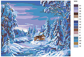 Картина по номерам Волшебство зимы Ники Боэм 40 x 50 | NB06 | SLAVINA, фото 2