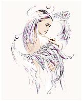 Картина по номерам Девушка ангел 40 x 50 | KTMK-virgowings11 | SLAVINA