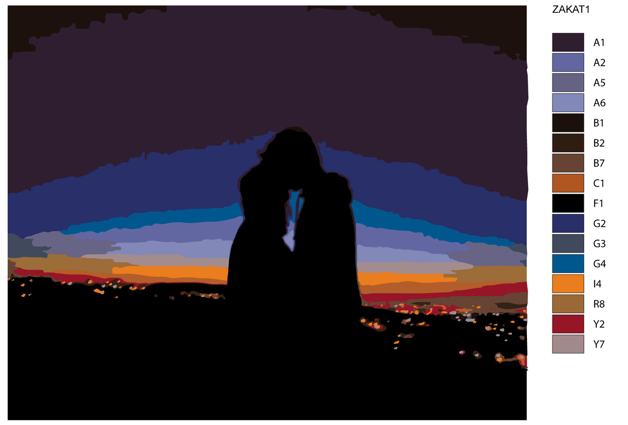 Картина по номерам Поцелуй на закате 40 x 50 | KSRV-ZAKAT1 | SLAVINA - фото 2 - id-p196790330