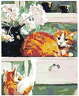 Картина по номерам Два рыжих кота 40 x 50 | A82 | SLAVINA