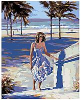 Картина по номерам Девушка на пляже Говард Беренс 40 x 50 | HB09 | SLAVINA