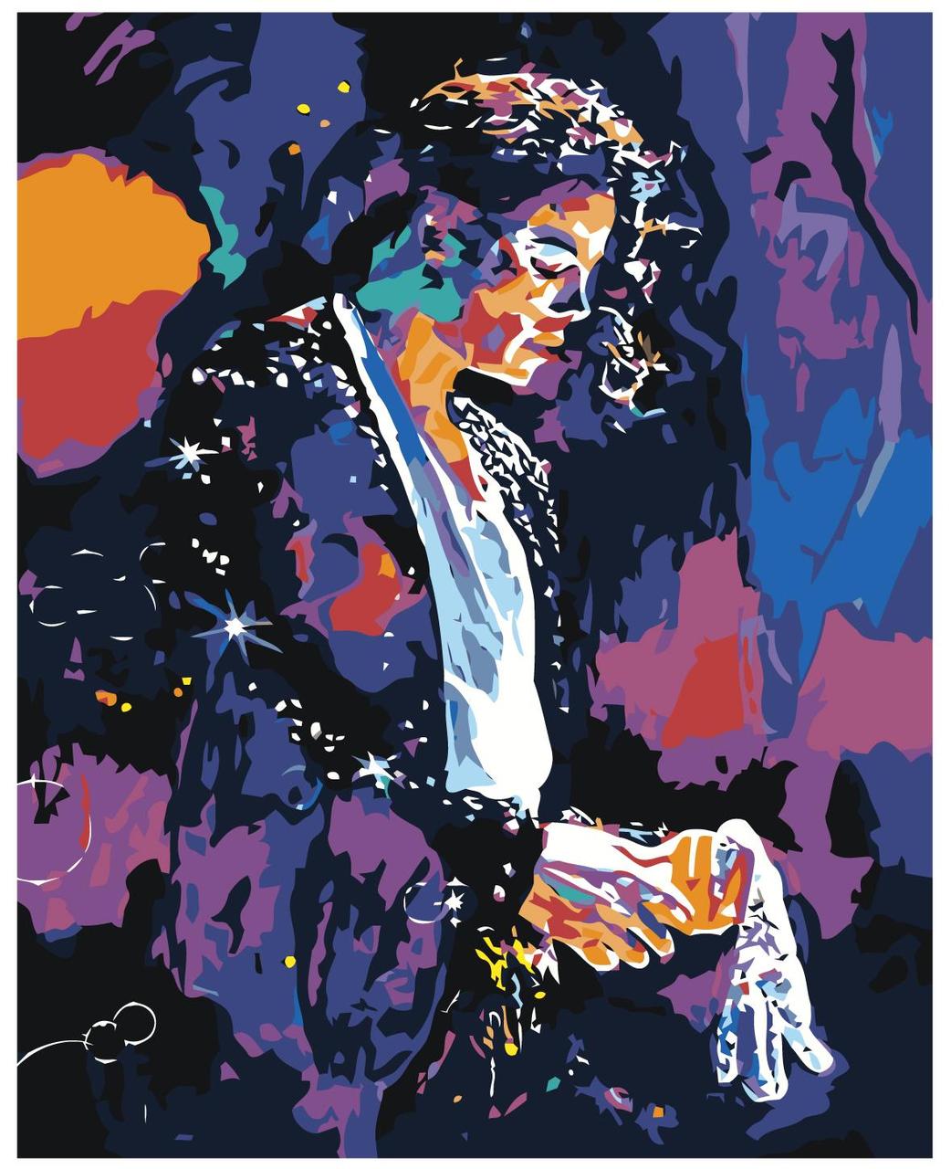 Картина по номерам Король поп-музыки. Майкл Джексон 40 x 50 | zolga280120-2V2 | SLAVINA - фото 1 - id-p196791355