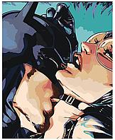 Картина по номерам Бэтмен и Женщина-Кошка 40 x 50 | RO269 | SLAVINA