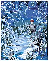 Картина по номерам Зима в деревне 40 x 50 | RUS038 | SLAVINA
